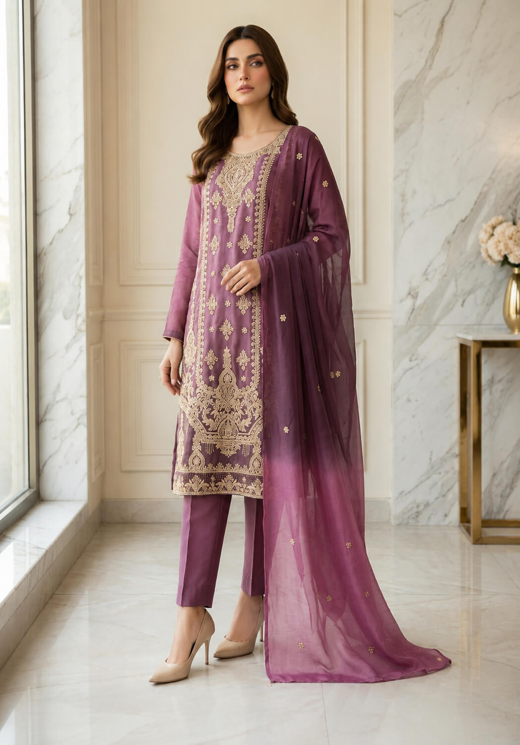 Premium Festive Sheesha Silk 2-Piece – MT.825 - Image 2