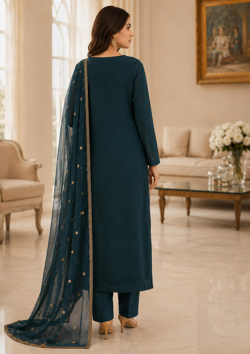 Sheesha Silk Handwork 2-Piece Suit – SS.820 - Image 2