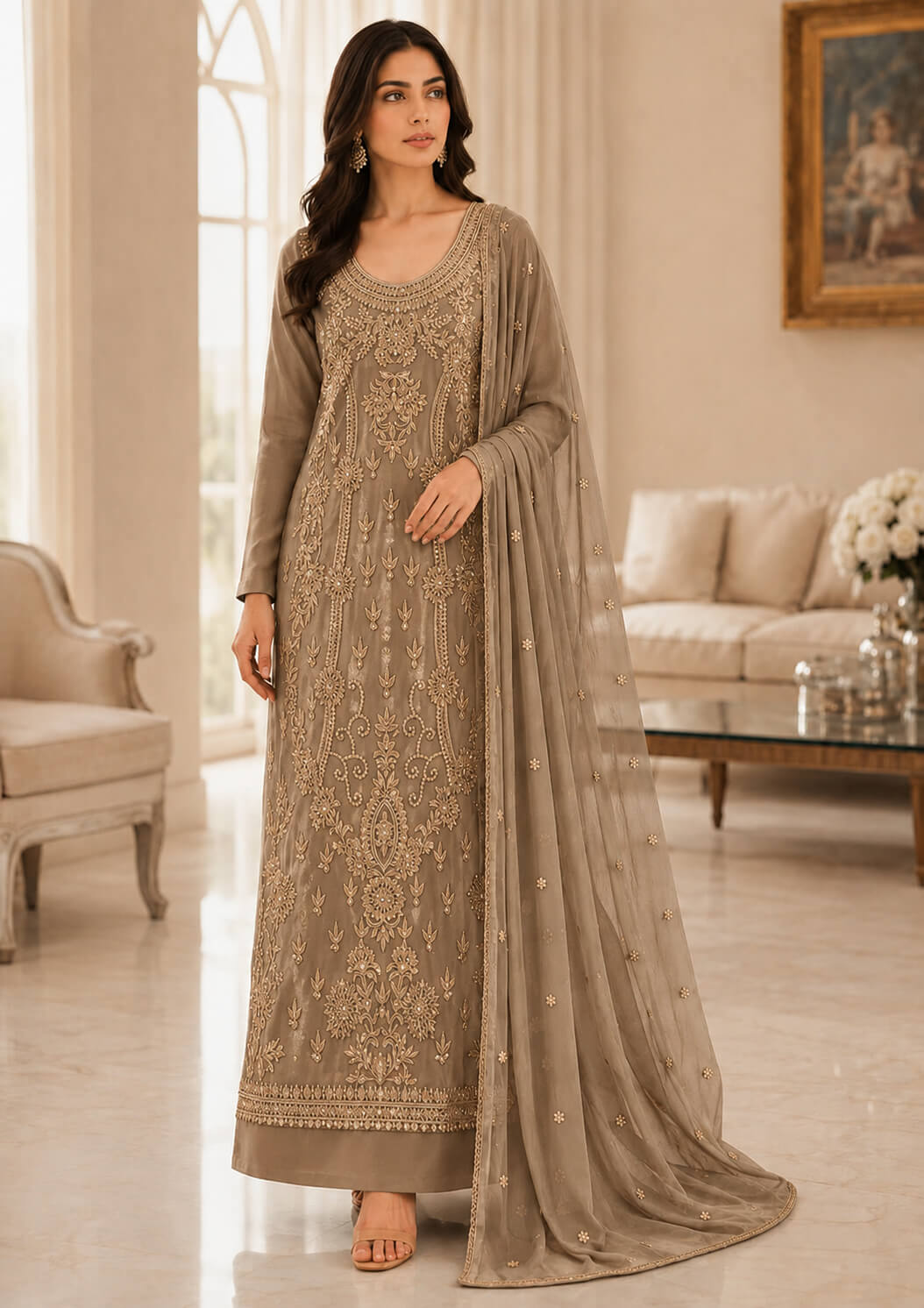 Sheesha Silk Handwork 2-Piece Suit – SS.820 - Image 6