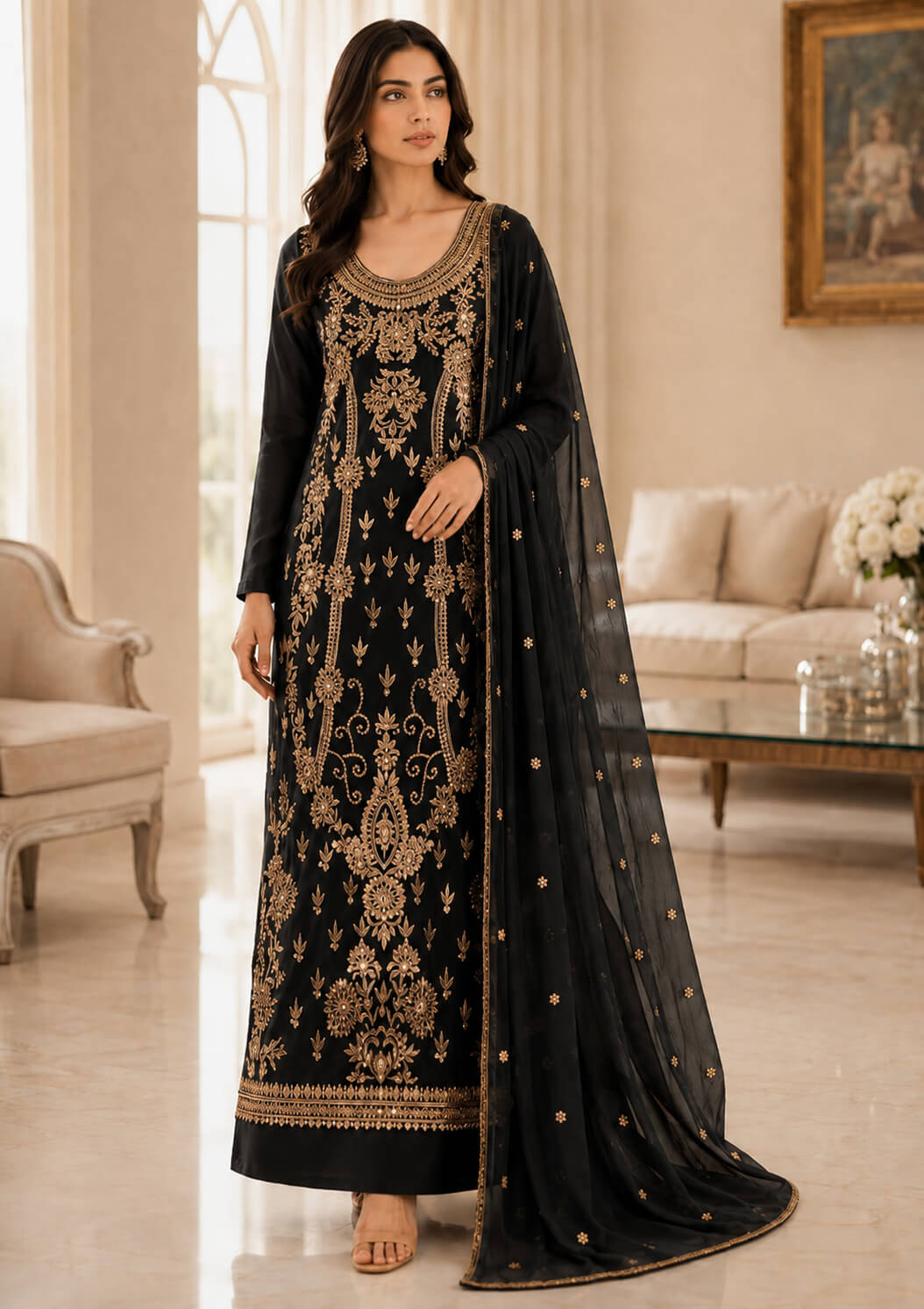 Sheesha Silk Handwork 2-Piece Suit – SS.820 - Image 8